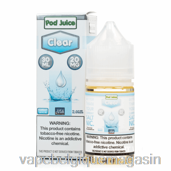 Jus De Vape Clair - Jus De Dosettes - 30ml 35mg